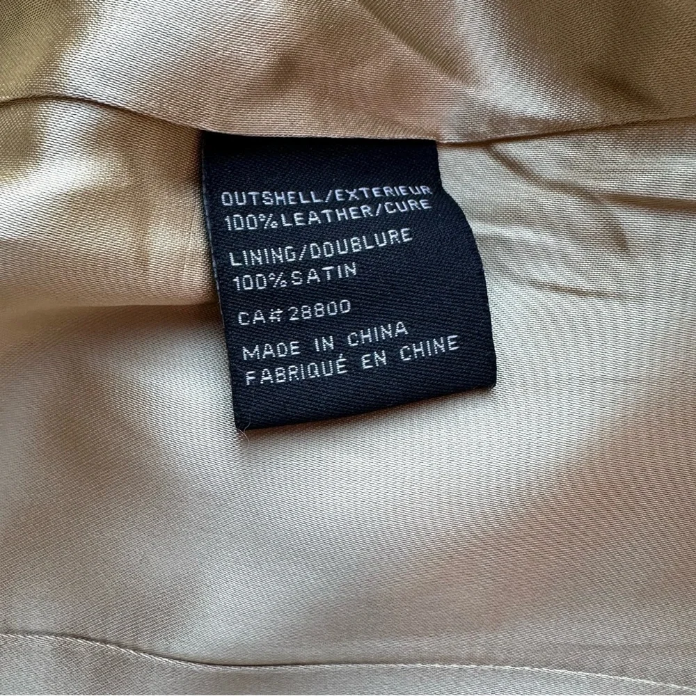 RUDSAK - Gold moto style leather jacket - Picture 9 of 9